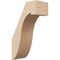 Ekena Millwork 3-inch W x 6-inch D x 10-inch H Del Monte Rough Cedar Woodgrain TimberThane Knee Brace, Primed BRCUR03X06X10DELRCPR - alternate 1